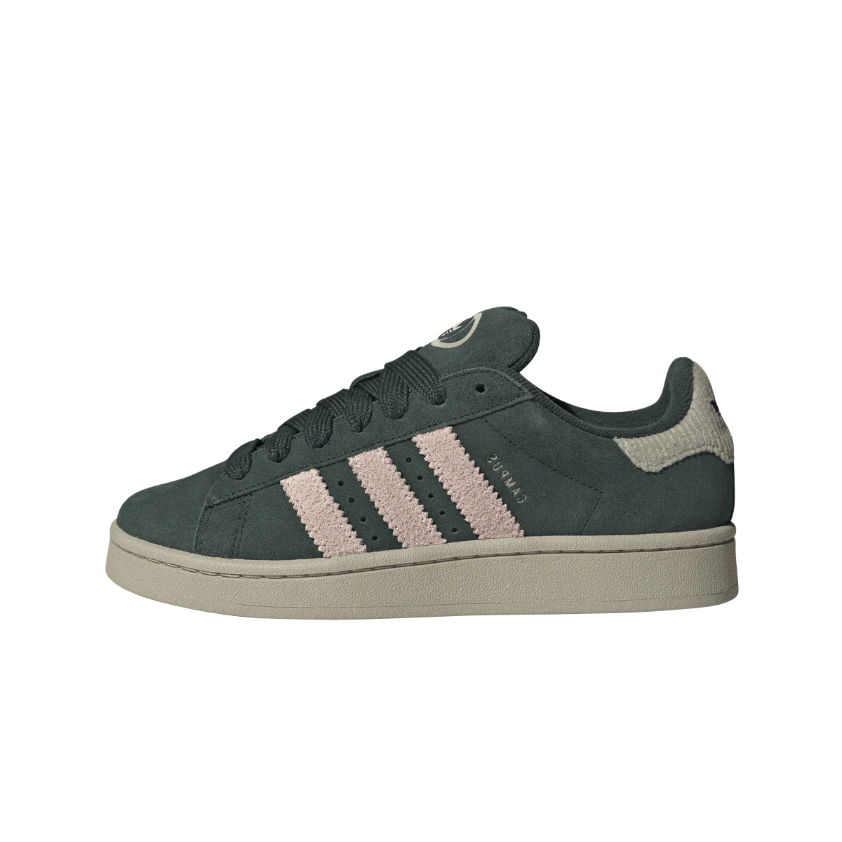 Overkicks - Adidas Campus 00s Mineral Green Sandy Pink (IG2121) - vista lateral