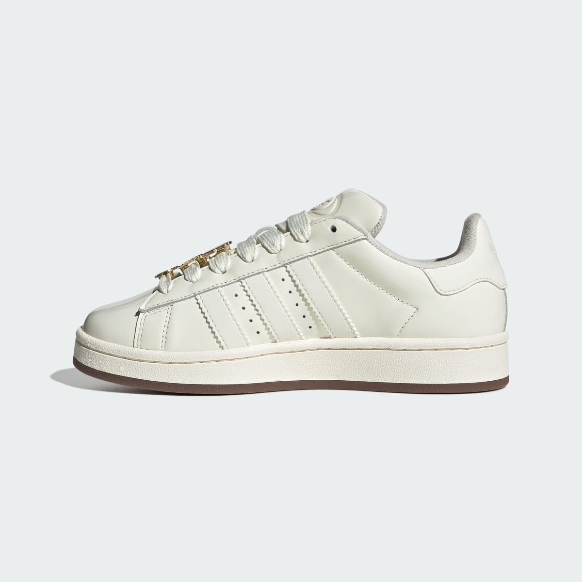 Overkicks - Adidas Campus 00s Off White Gold Metallic (IH4363) - detalle talón