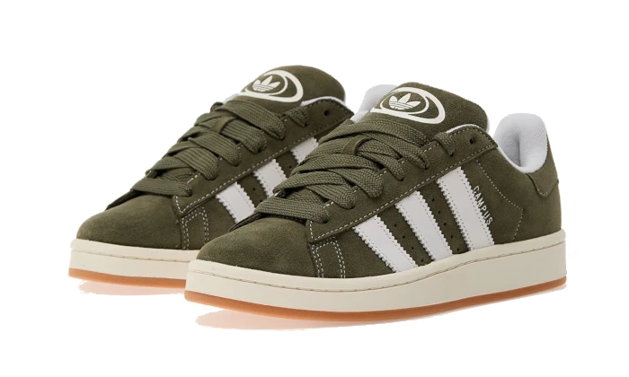 Overkicks - Adidas Campus 00s Olive Strata White Gum (JR8162) - vista trasera