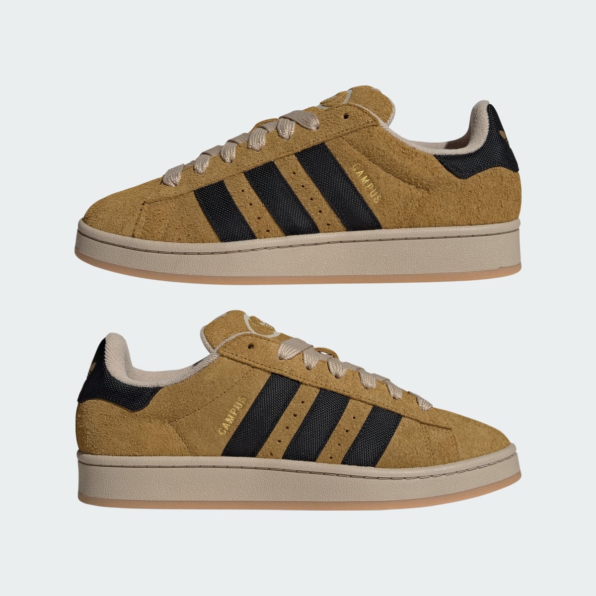 Overkicks - Adidas Campus 00s Preloved Bronze Black Stone Khaki (KI0932) - detalle lateral interior