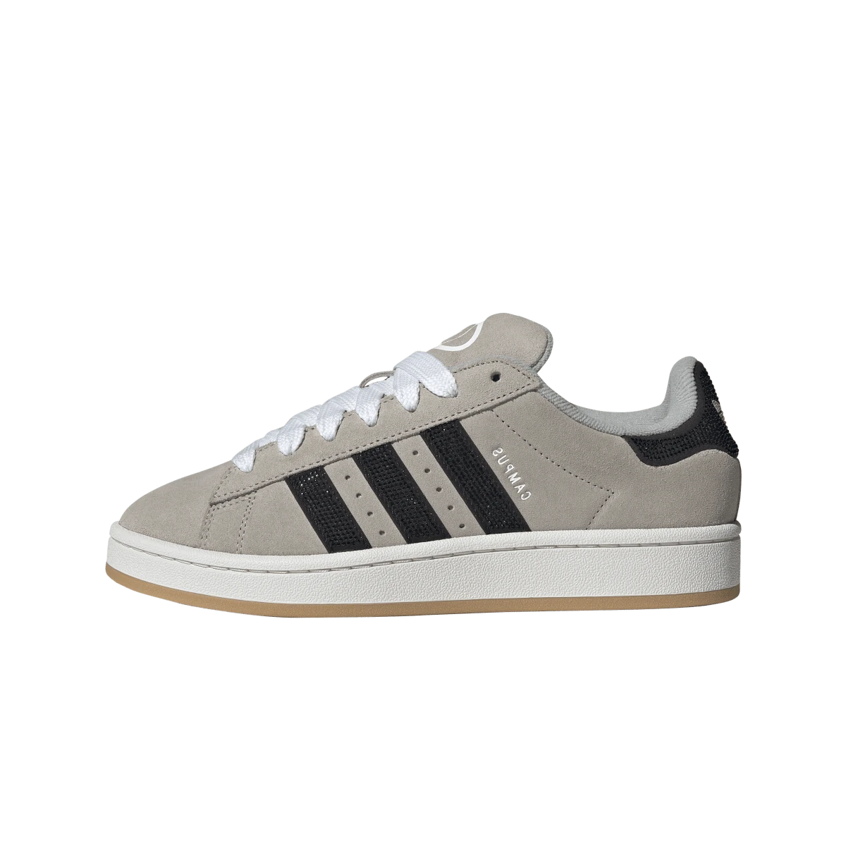 Overkicks - Adidas Campus 00s Rhinestone Black Grey Two (IH6830) - vista lateral