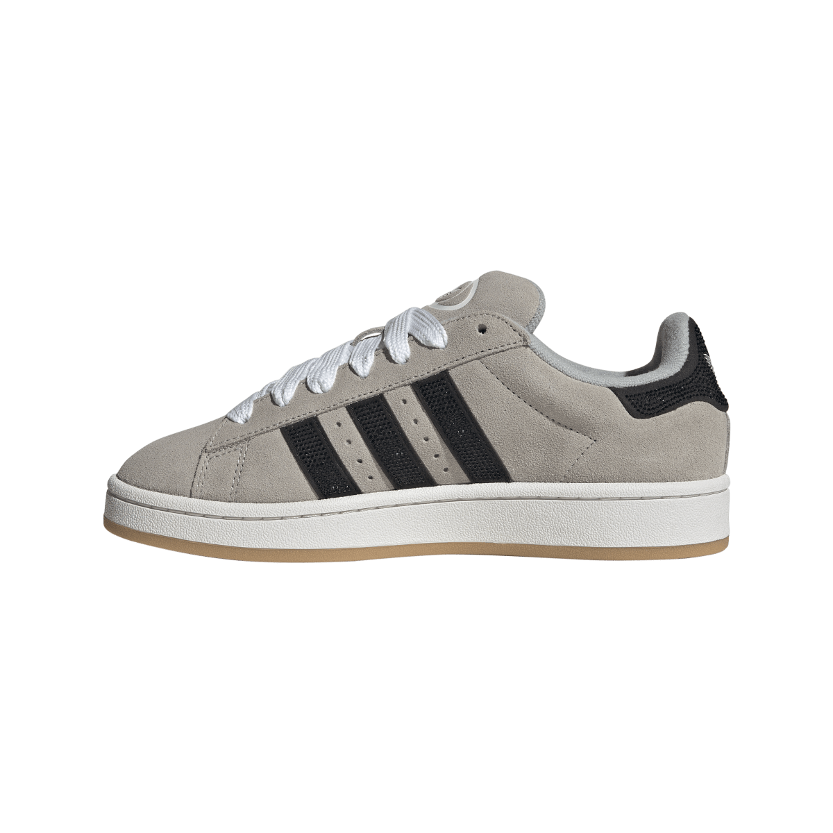 Overkicks - Adidas Campus 00s Rhinestone Black Grey Two (IH6830) - detalle talón