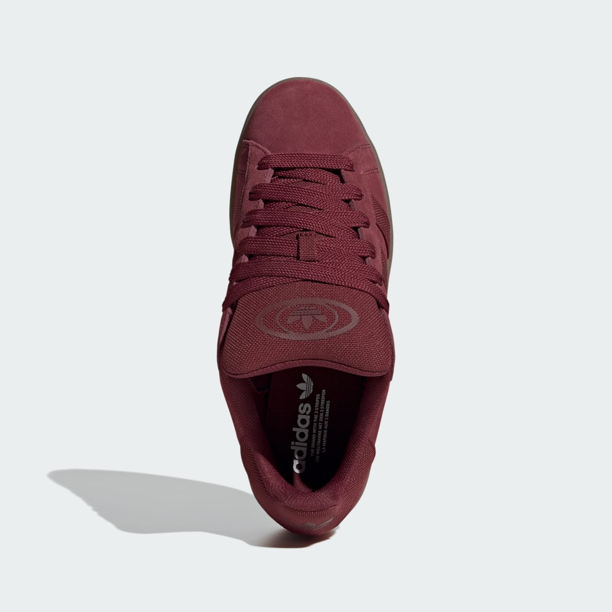 Overkicks - Adidas Campus 00s Shadow Red Gum (IH4093) - detalle suela