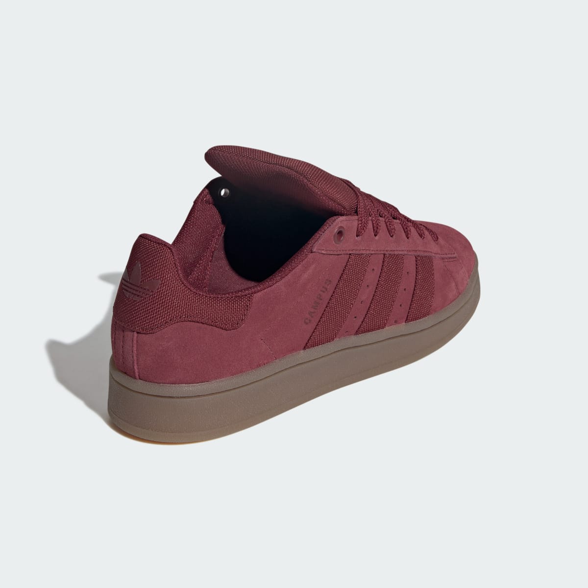 Overkicks - Adidas Campus 00s Shadow Red Gum (IH4093) - detalle talón
