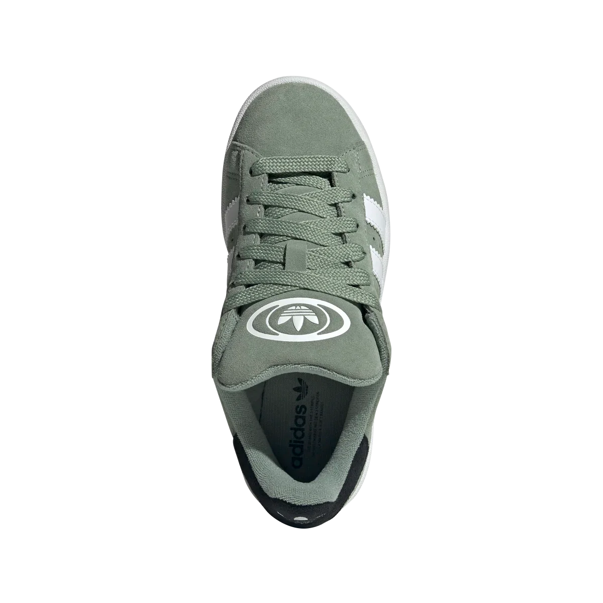 Overkicks - Adidas Campus 00s Silver Green Cloud White Gum (GS) (JI0283) - imagen 3