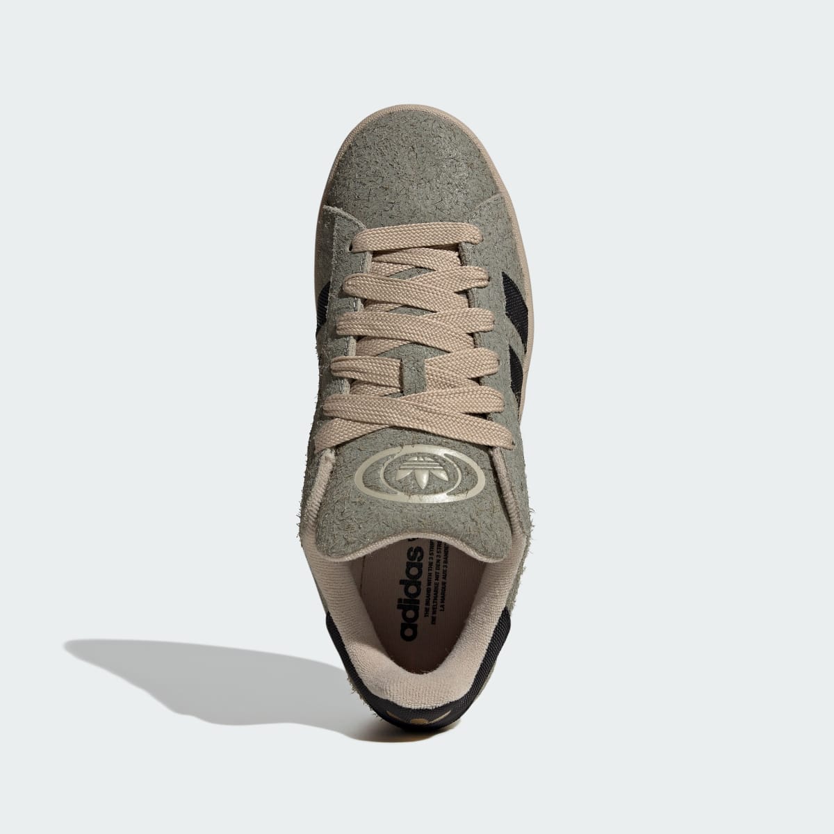 Overkicks - Adidas Campus 00s Silver Pebble Black Stone Khaki (KI0930) - par completo