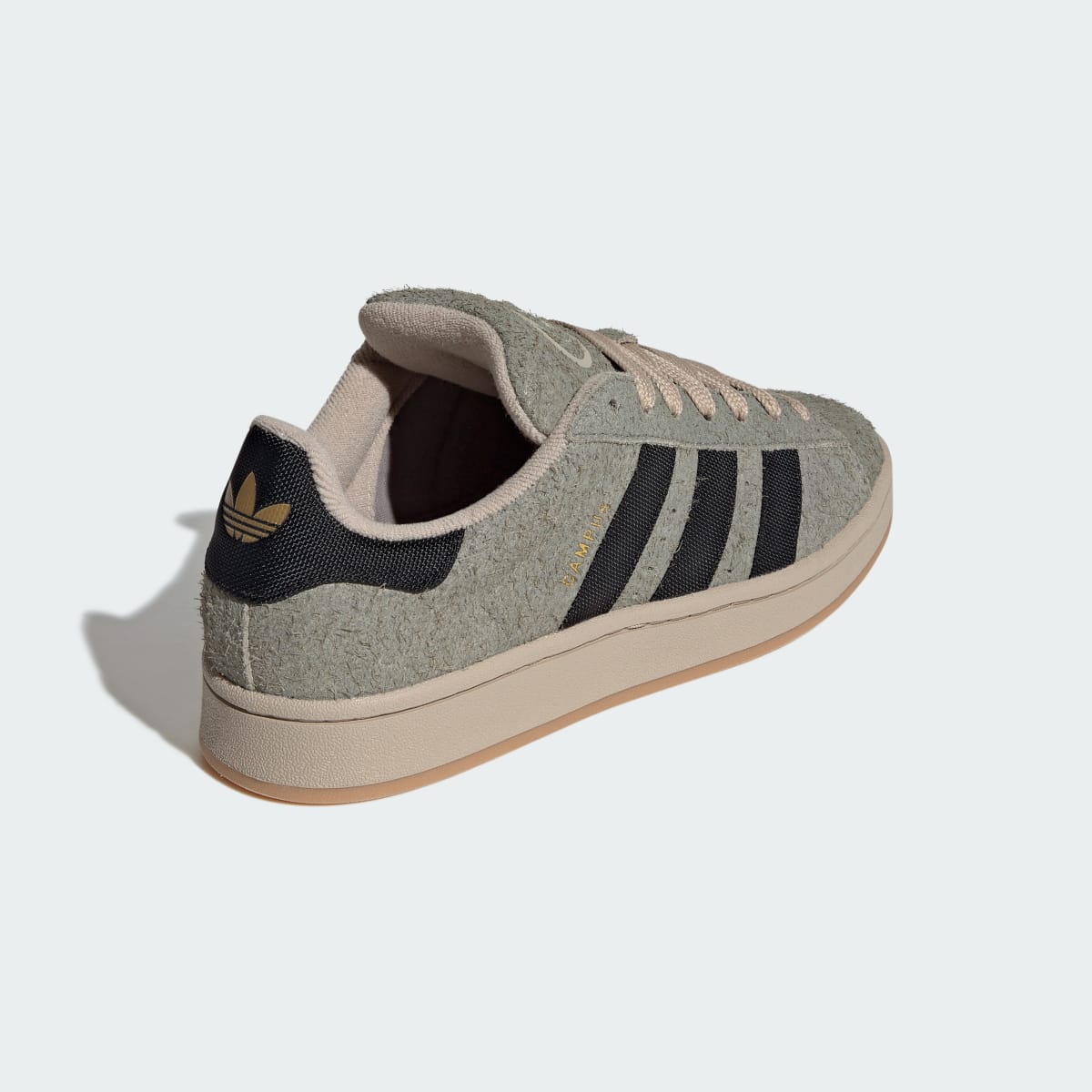 Overkicks - Adidas Campus 00s Silver Pebble Black Stone Khaki (KI0930) - vista superior