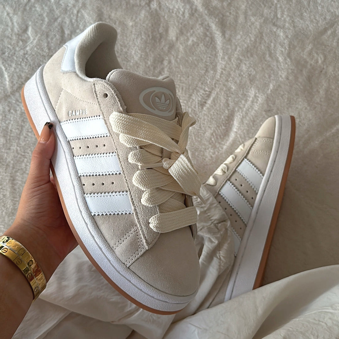Overkicks - Adidas Campus 00s Wonder White Gum (ID1435) - vista trasera