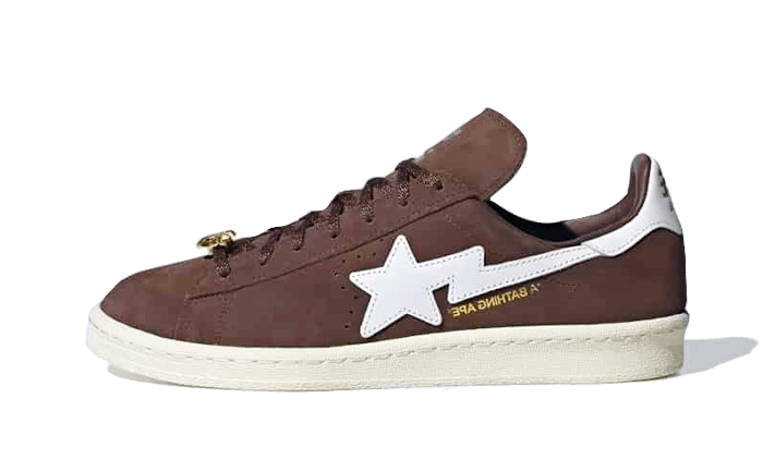 Overkicks - Adidas Campus 80s Bape 30th Anniversary Brown (IF3379) - vista lateral