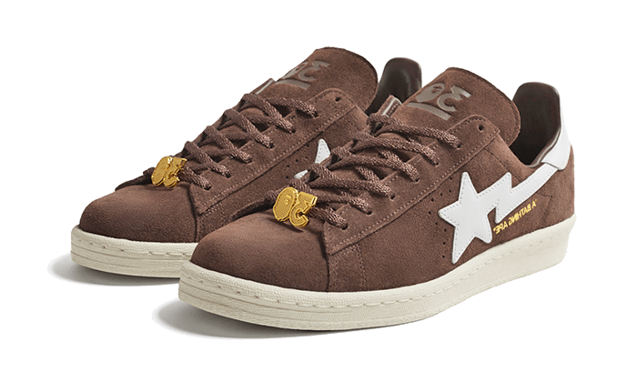 Overkicks - Adidas Campus 80s Bape 30th Anniversary Brown (IF3379) - vista trasera