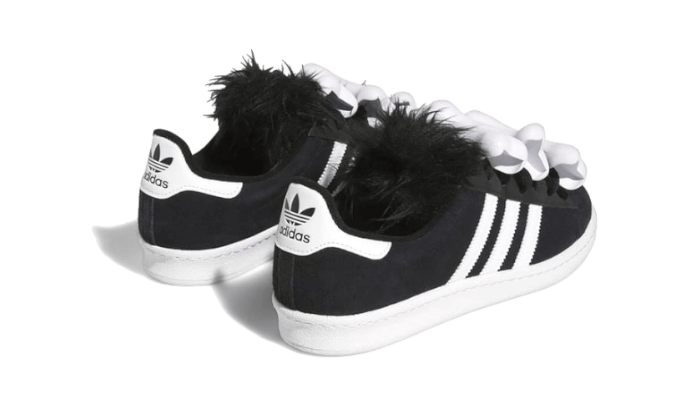 Overkicks - Adidas Campus 80s Jeremy Scott Bones Black (HQ4493) - par completo