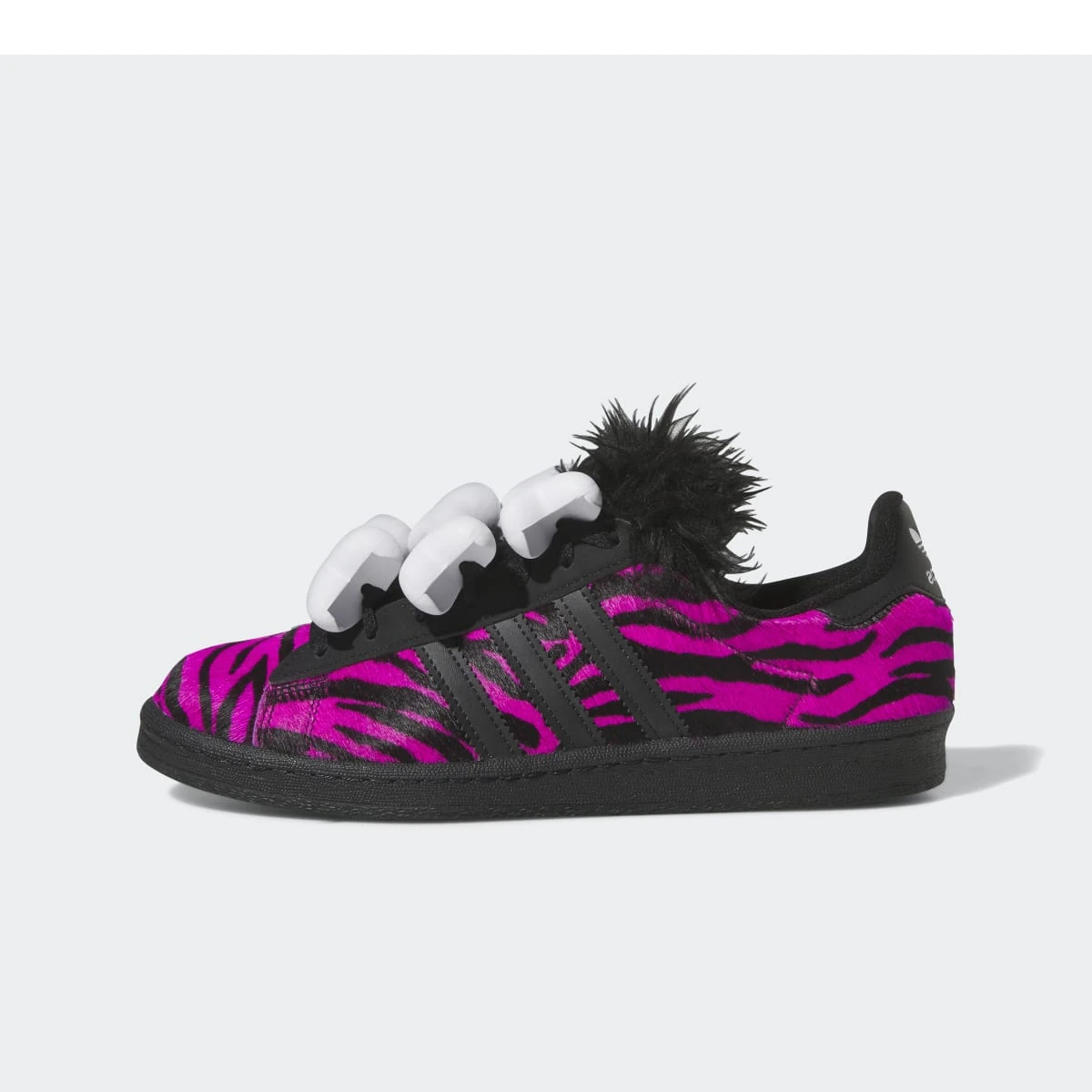 Overkicks - Adidas Campus 80s Jeremy Scott Bones Pink (HQ4494) - vista lateral