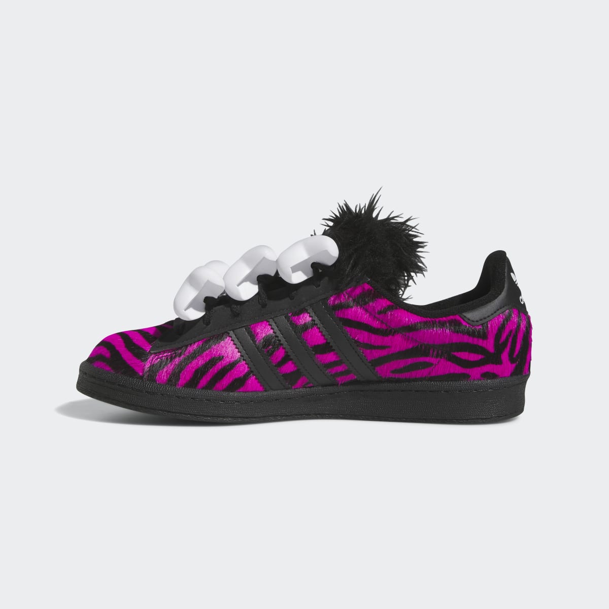 Overkicks - Adidas Campus 80s Jeremy Scott Bones Pink (HQ4494) - detalle talón