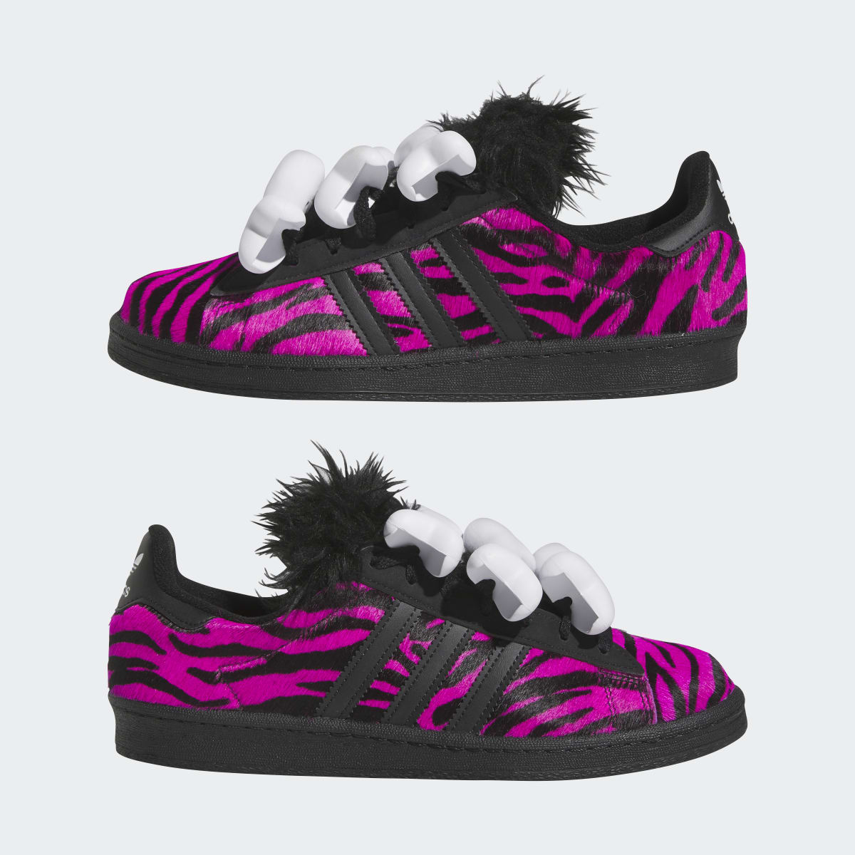 Overkicks - Adidas Campus 80s Jeremy Scott Bones Pink (HQ4494) - detalle lateral interior