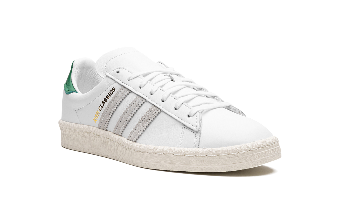 Overkicks - Adidas Campus 80s Kith Classics White Green (FY3518) - detalle lateral interior