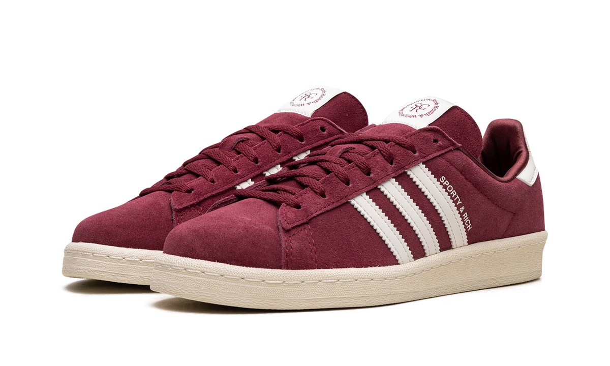 Overkicks - Adidas Campus 80s Sporty & Rich Merlot Cream (HQ6074) - vista trasera