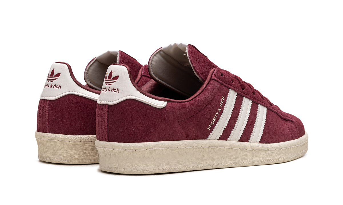 Overkicks - Adidas Campus 80s Sporty & Rich Merlot Cream (HQ6074) - par completo