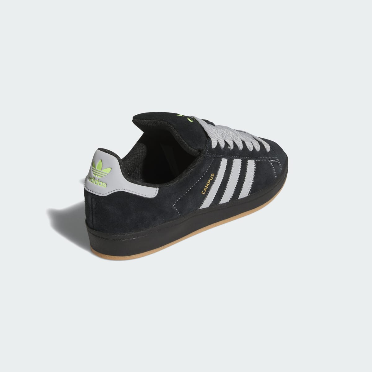 Overkicks - Adidas Campus 90s ADV Core Black Grey (JP8206) - detalle talón