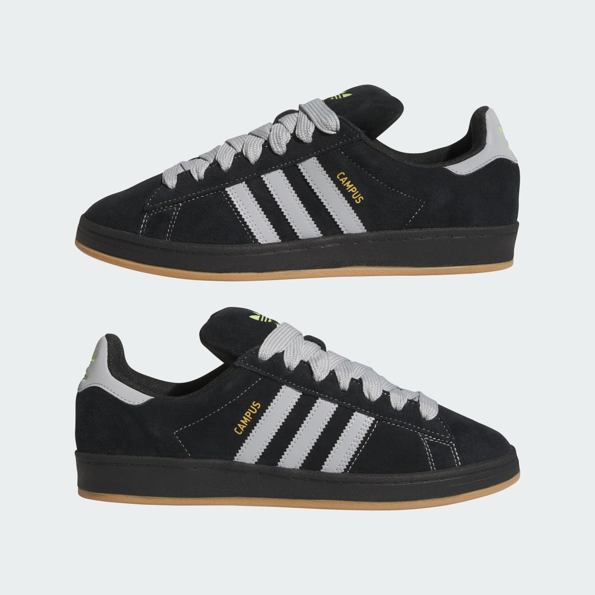 Overkicks - Adidas Campus 90s ADV Core Black Grey (JP8206) - detalle