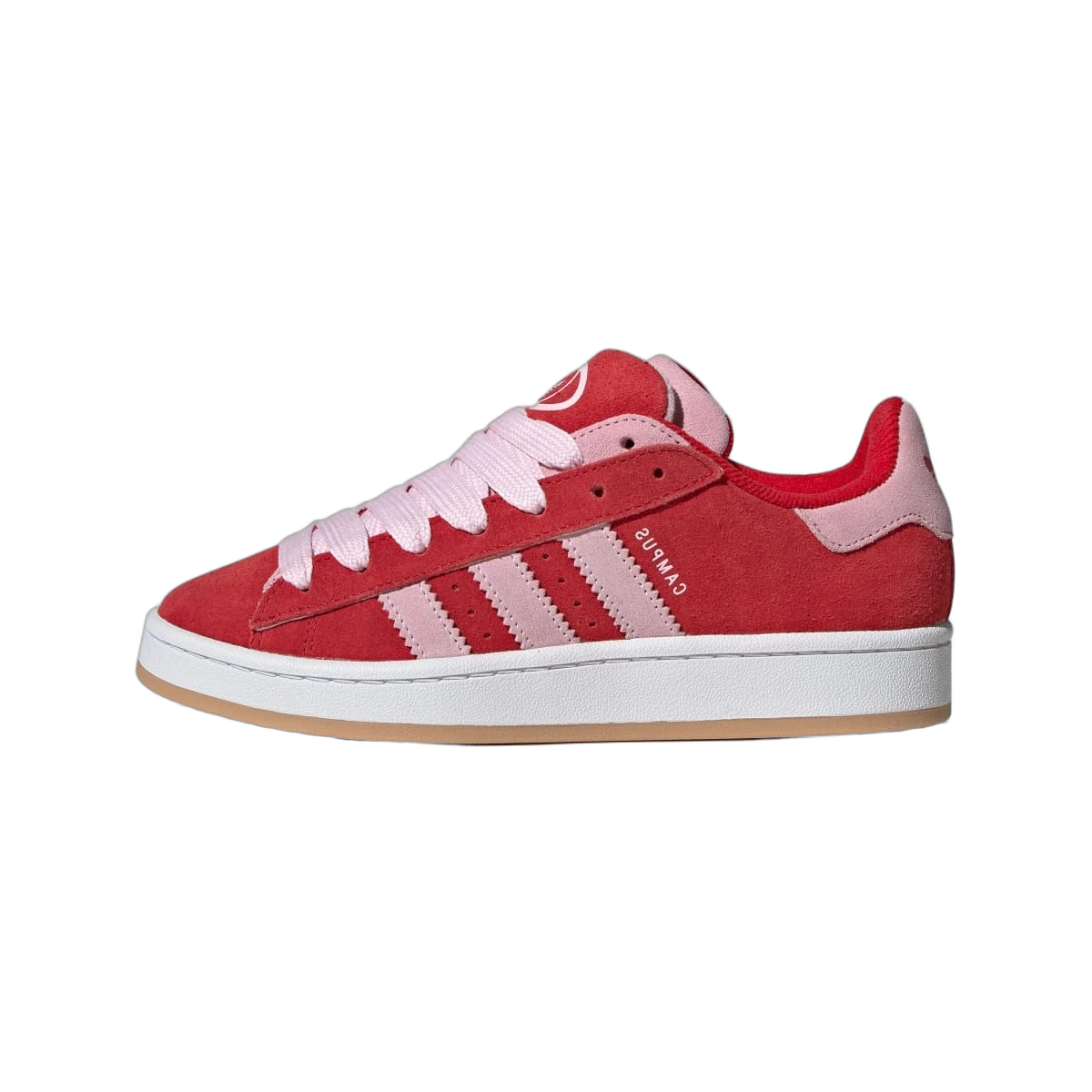Overkicks - Adidas Campus Double 00s Better Scarlet Pink White (JQ5743) - vista lateral