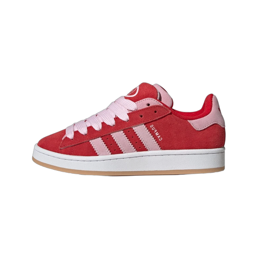 Overkicks - Adidas Campus Double 00s Better Scarlet Pink White (JQ5743) - vista lateral