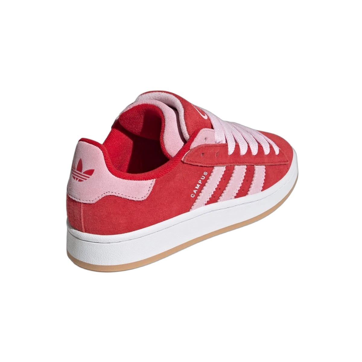 Overkicks - Adidas Campus Double 00s Better Scarlet Pink White (JQ5743) - vista superior