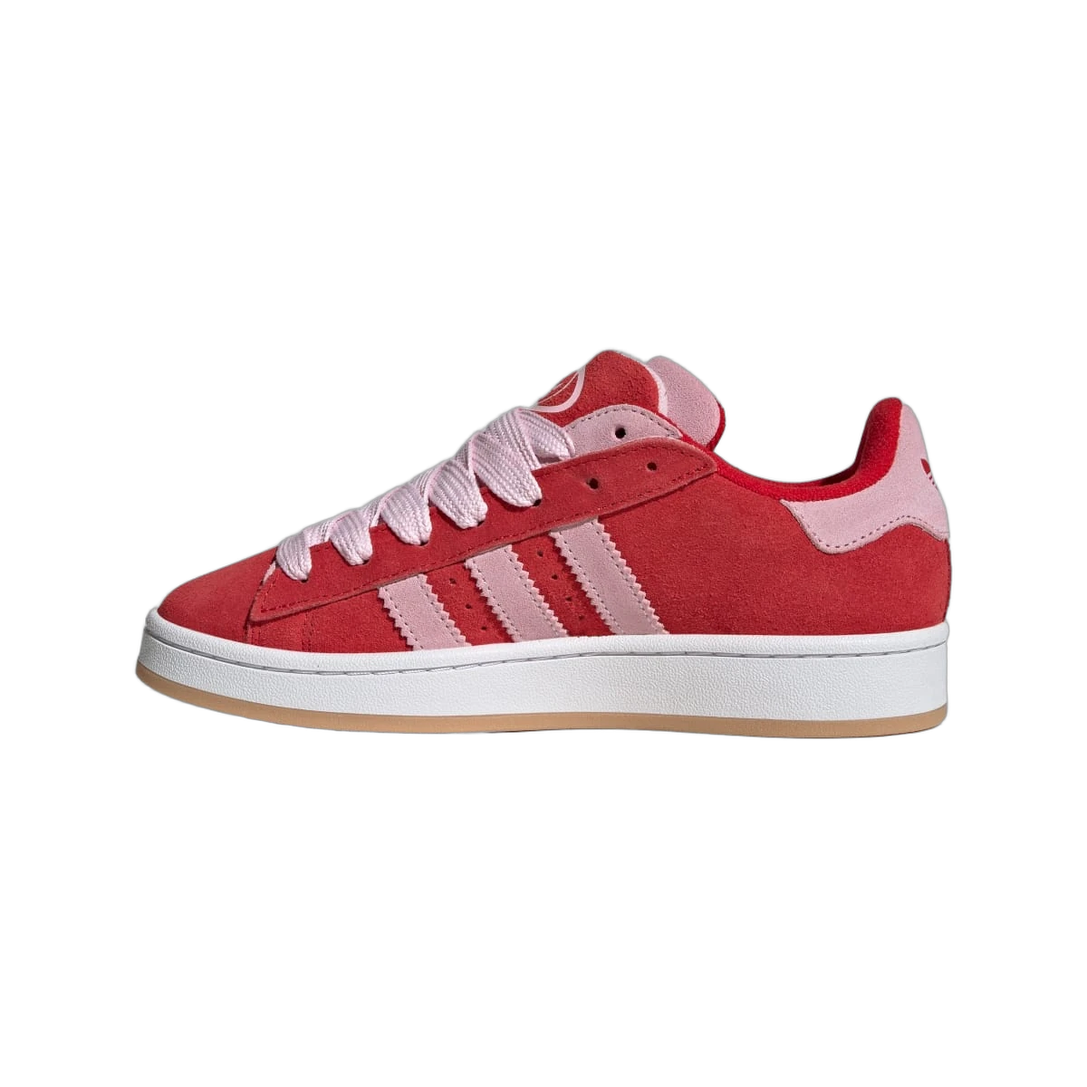 Overkicks - Adidas Campus Double 00s Better Scarlet Pink White (JQ5743) - detalle talón