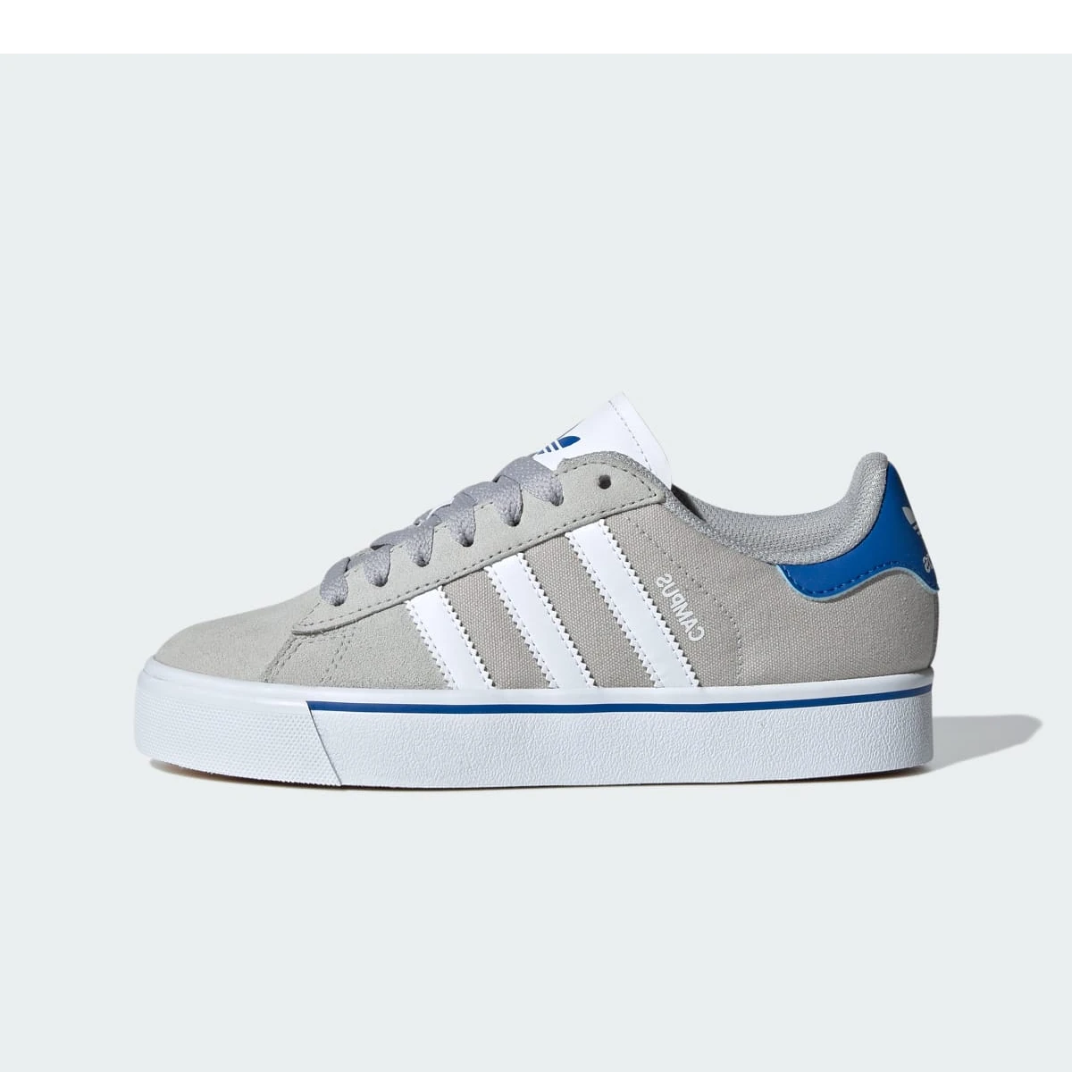 Overkicks - Adidas Campus Vulc Grey White Blue (IH8039) - vista lateral