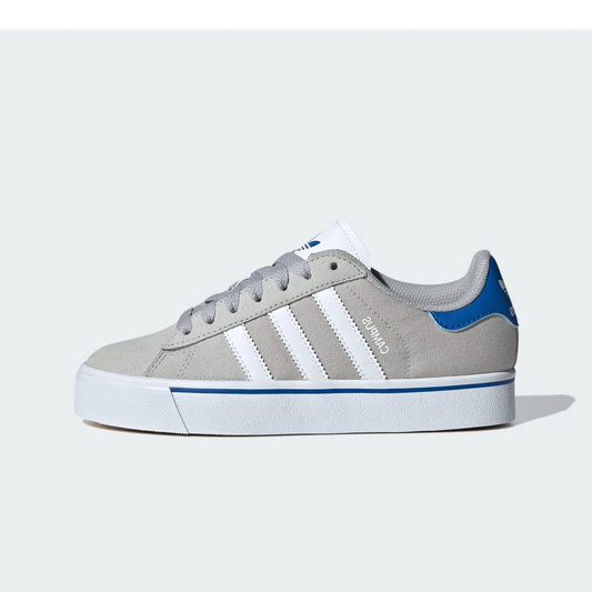Overkicks - Adidas Campus Vulc Grey White Blue (IH8039) - vista lateral