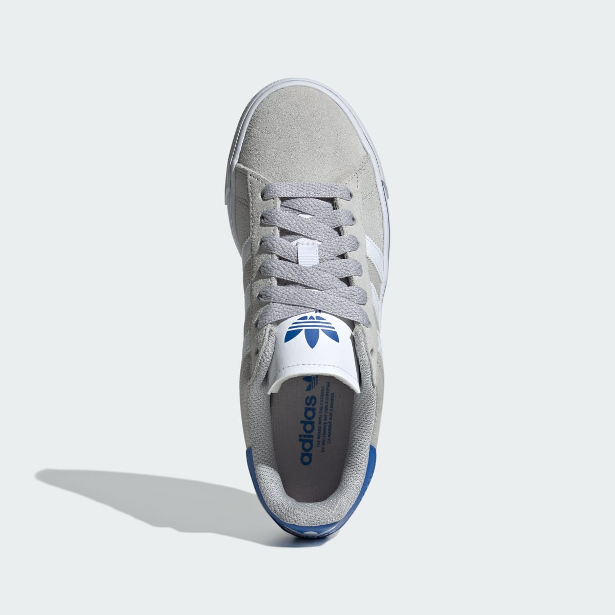 Overkicks - Adidas Campus Vulc Grey White Blue (IH8039) - par completo
