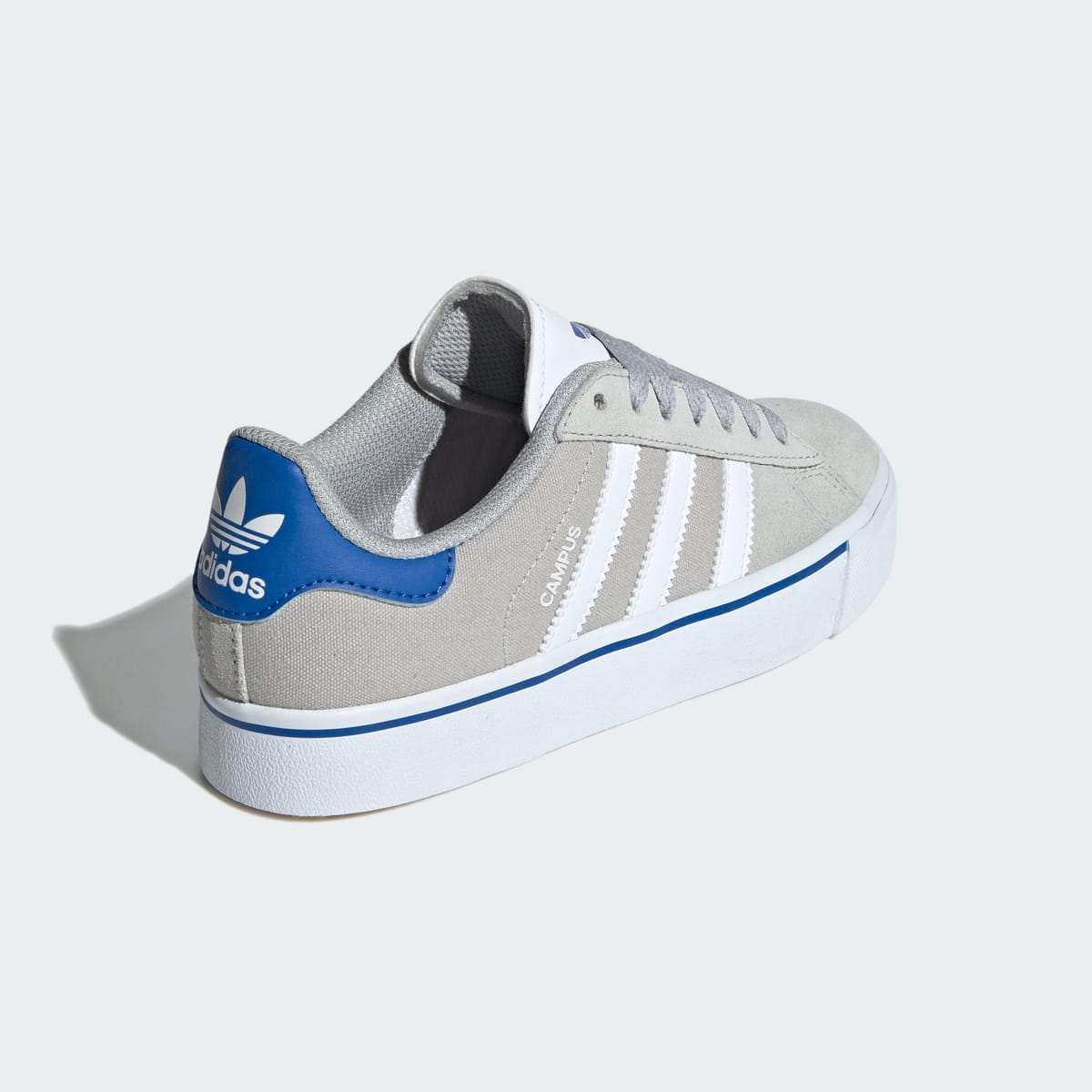 Overkicks - Adidas Campus Vulc Grey White Blue (IH8039) - vista superior