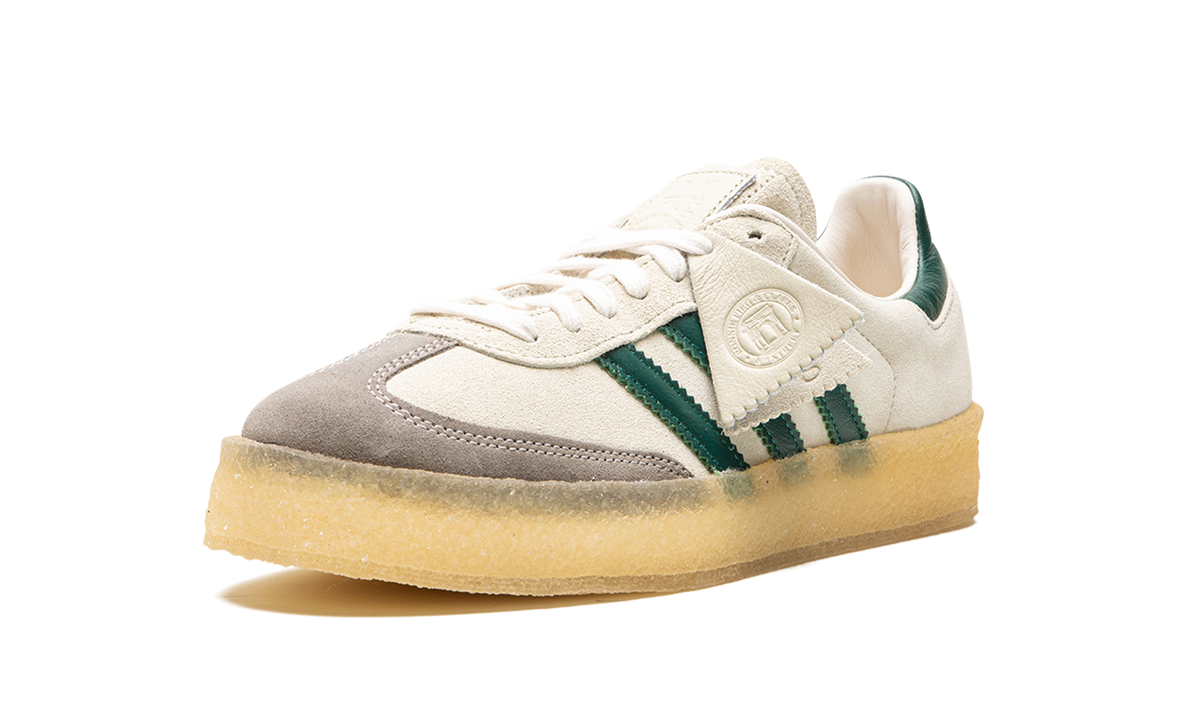 Overkicks - Adidas Clarks 8th Street Samba by Ronnie Fieg Chalk White Green (ID7297) - detalle suela