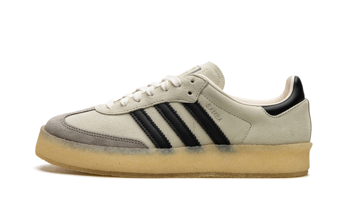 Overkicks - Adidas Clarks 8th Street Samba by Ronnie Fieg Kithmas White Black (IE4033) - vista lateral