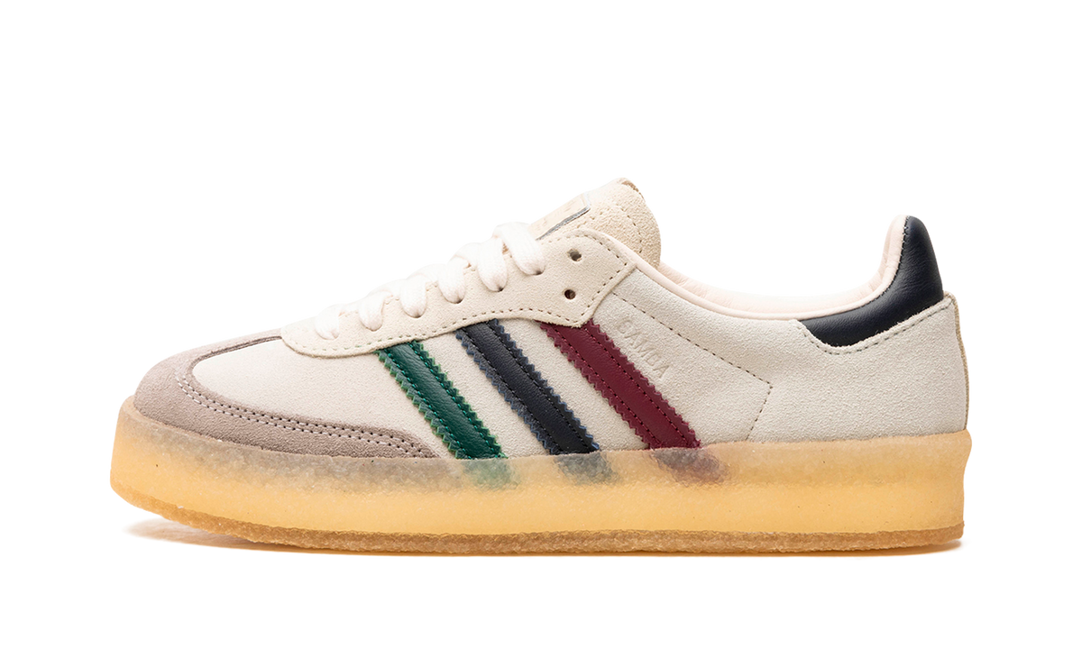 Overkicks - Adidas Clarks 8th Street Samba by Ronnie Fieg Kithmas White Multi (IE4032) - vista lateral
