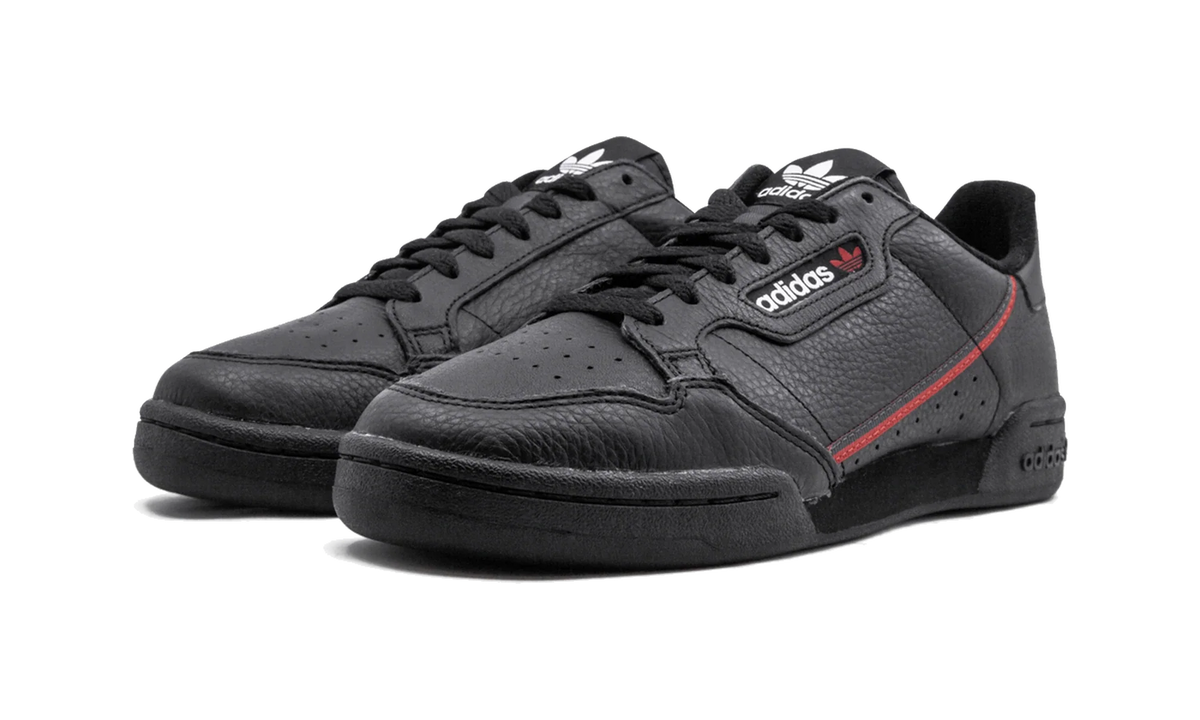 Overkicks - Adidas Continental 80 Black Scarlet Red (G27707) - vista trasera