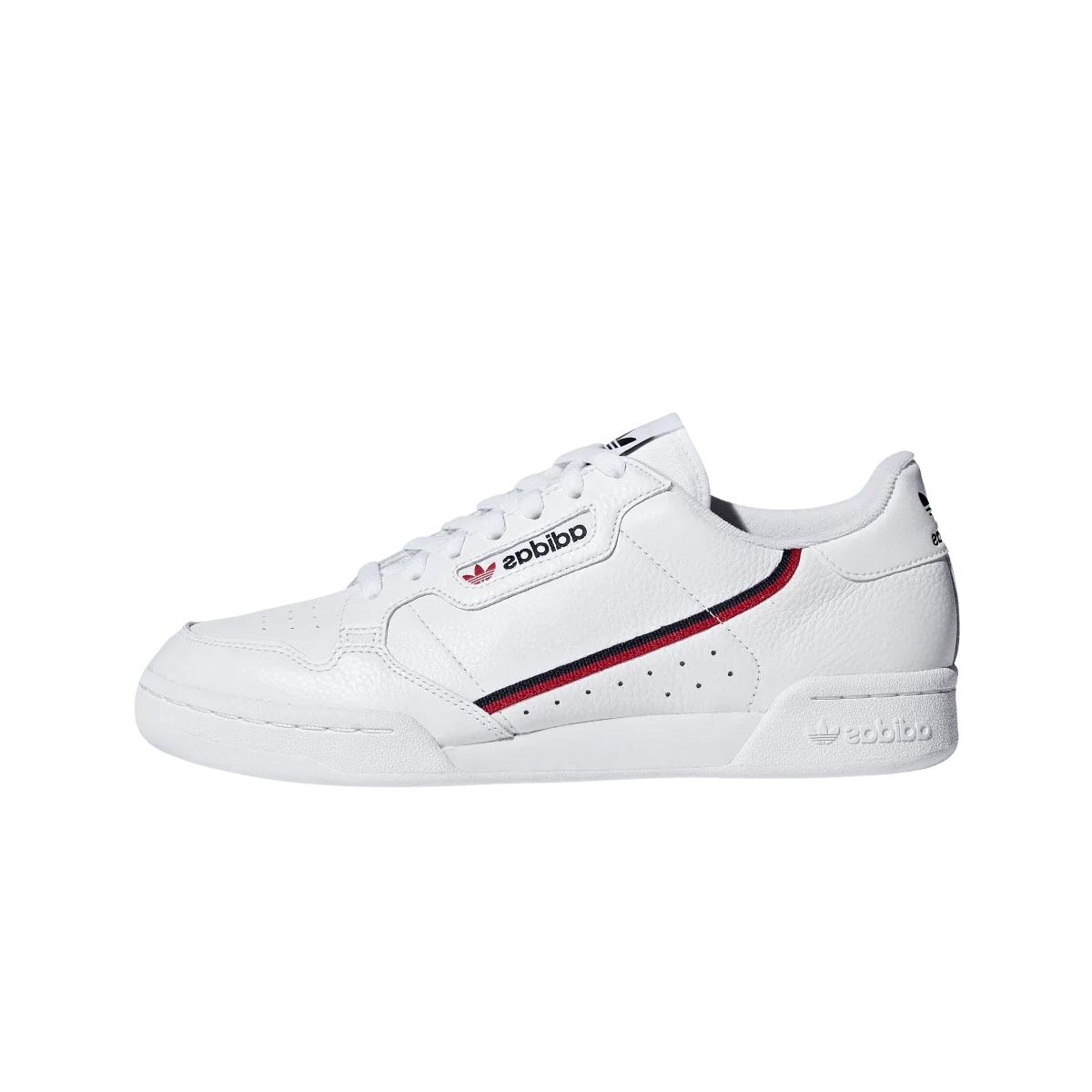 Overkicks - Adidas Continental 80 White Scarlet Navy (G27706) - vista lateral