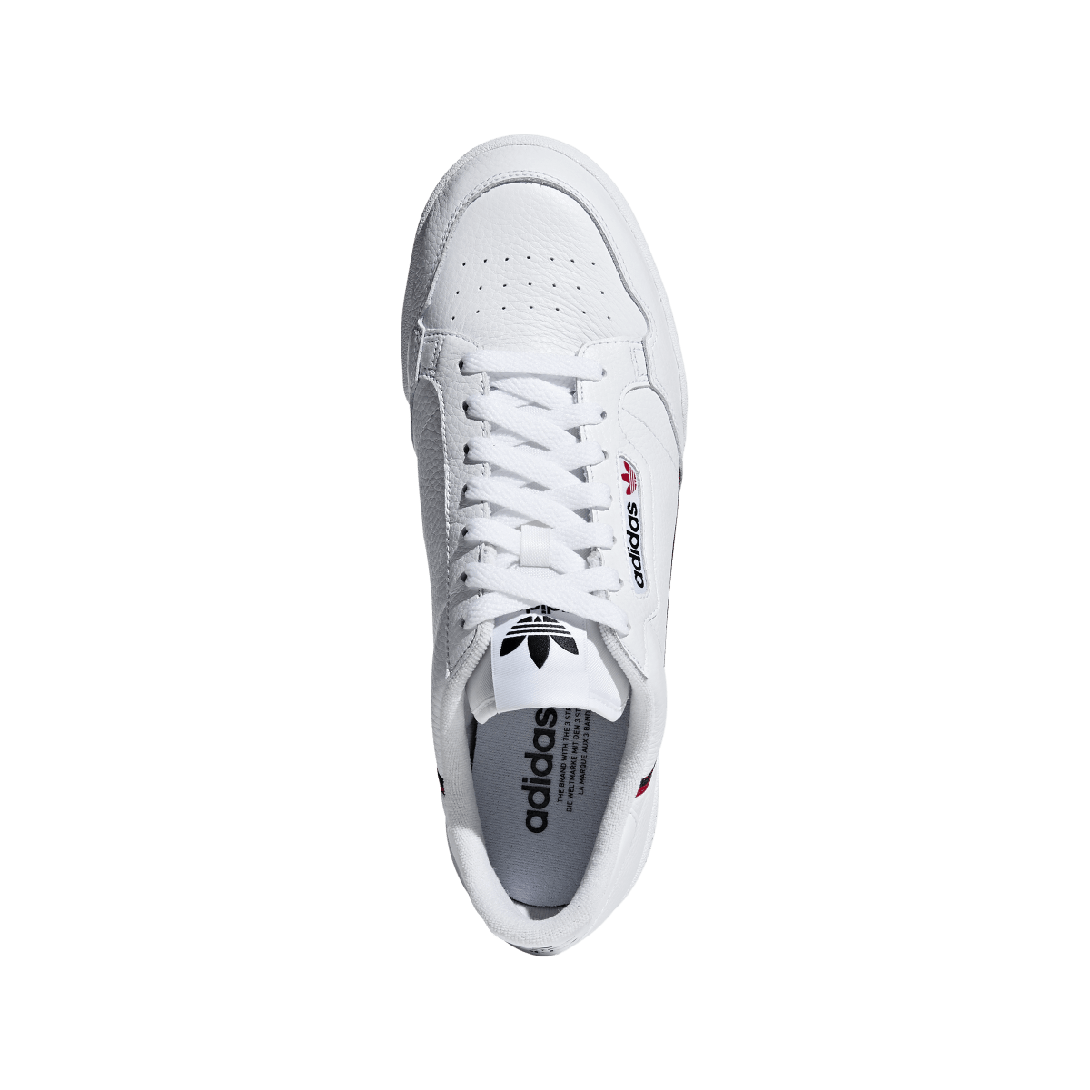 Overkicks - Adidas Continental 80 White Scarlet Navy (G27706) - par completo