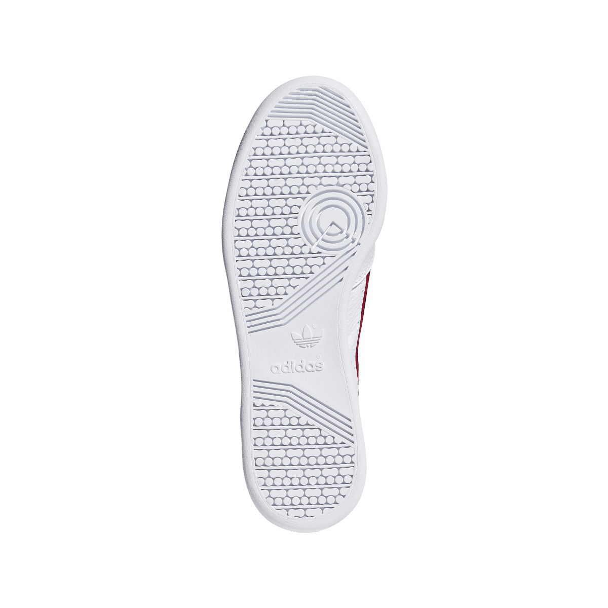 Overkicks - Adidas Continental 80 White Scarlet Navy (G27706) - detalle suela