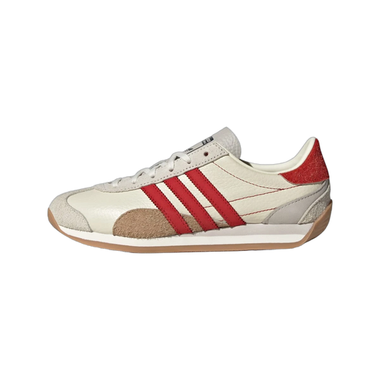 Overkicks - Adidas Country OG Off White Scarlet (JI2868) - vista lateral