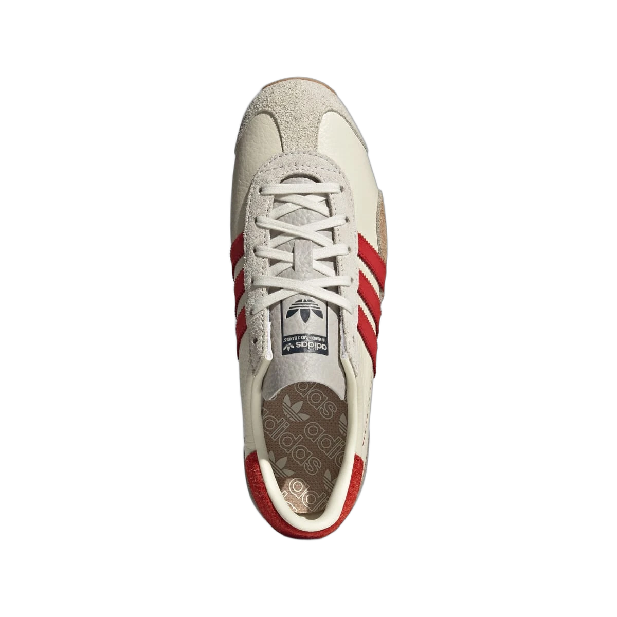 Overkicks - Adidas Country OG Off White Scarlet (JI2868) - vista trasera