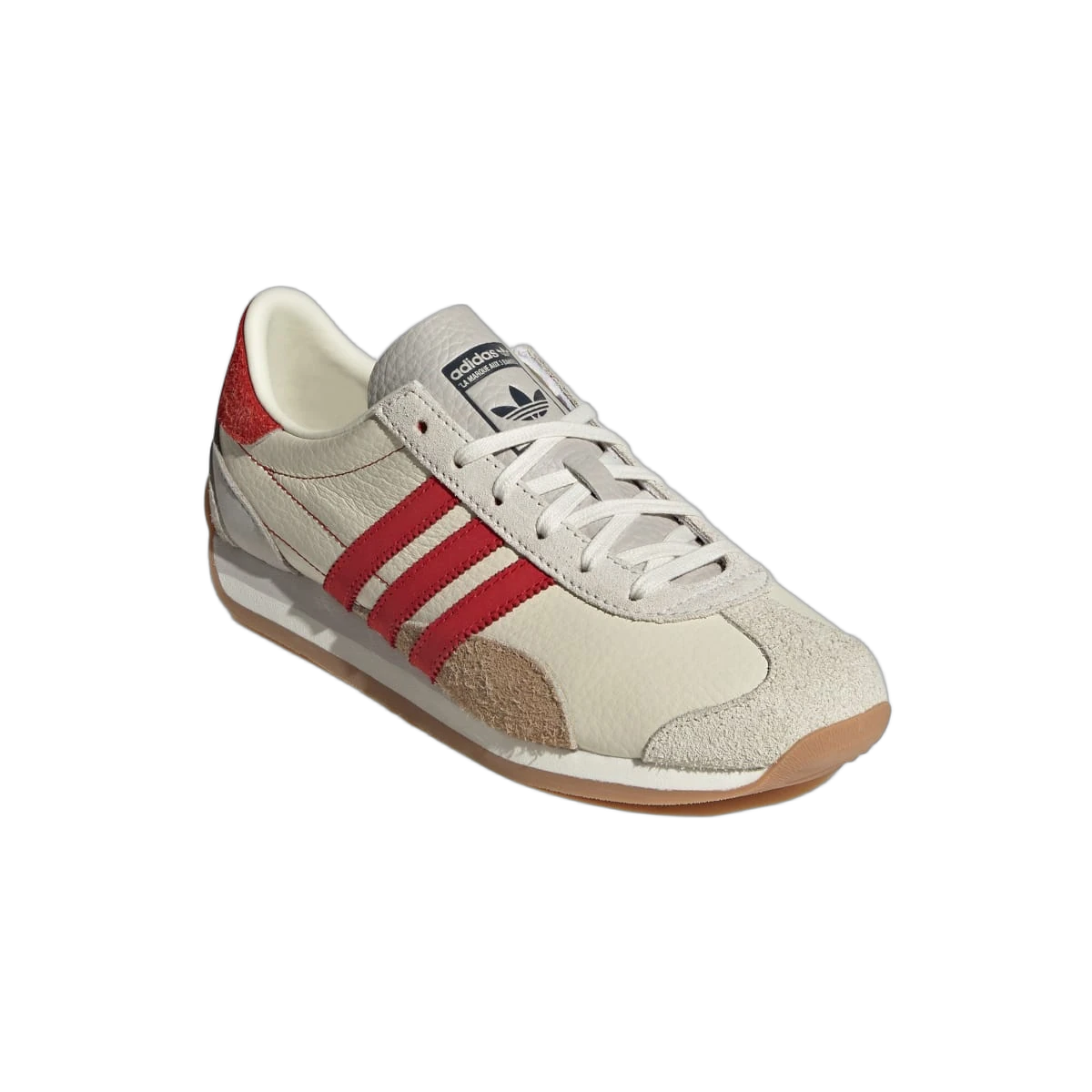 Overkicks - Adidas Country OG Off White Scarlet (JI2868) - detalle suela