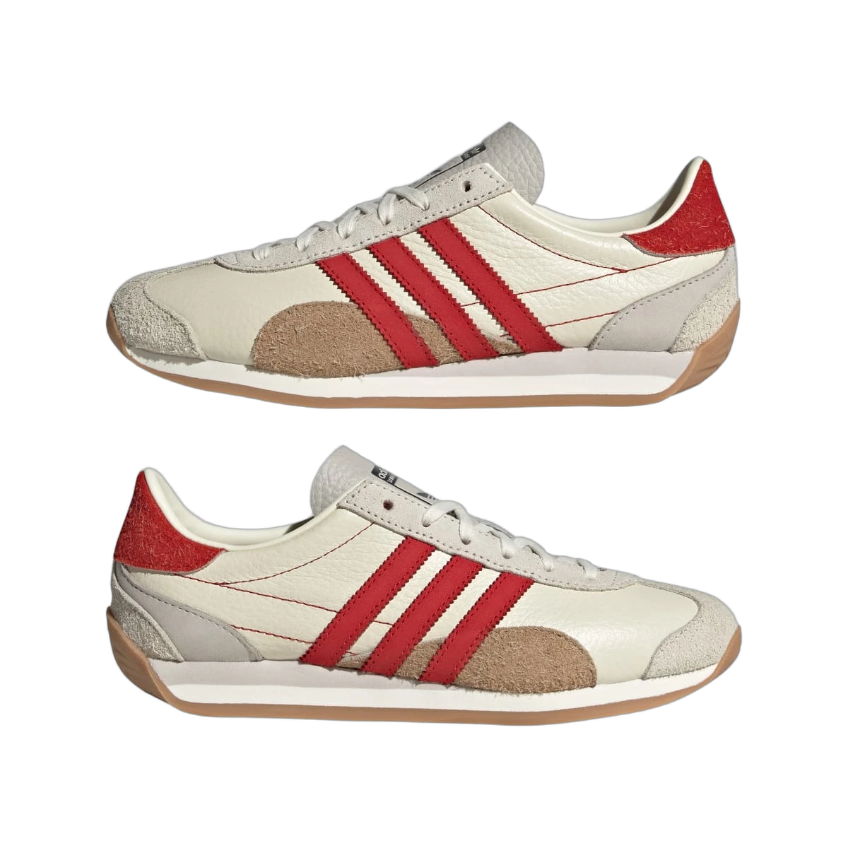 Overkicks - Adidas Country OG Off White Scarlet (JI2868) - detalle lateral interior