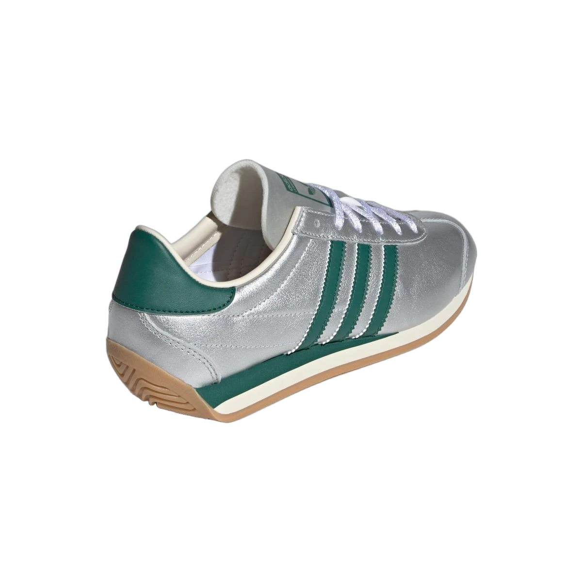 Overkicks - Adidas Country OG Silver Metallic Collegiate Green (IE8412) - vista superior
