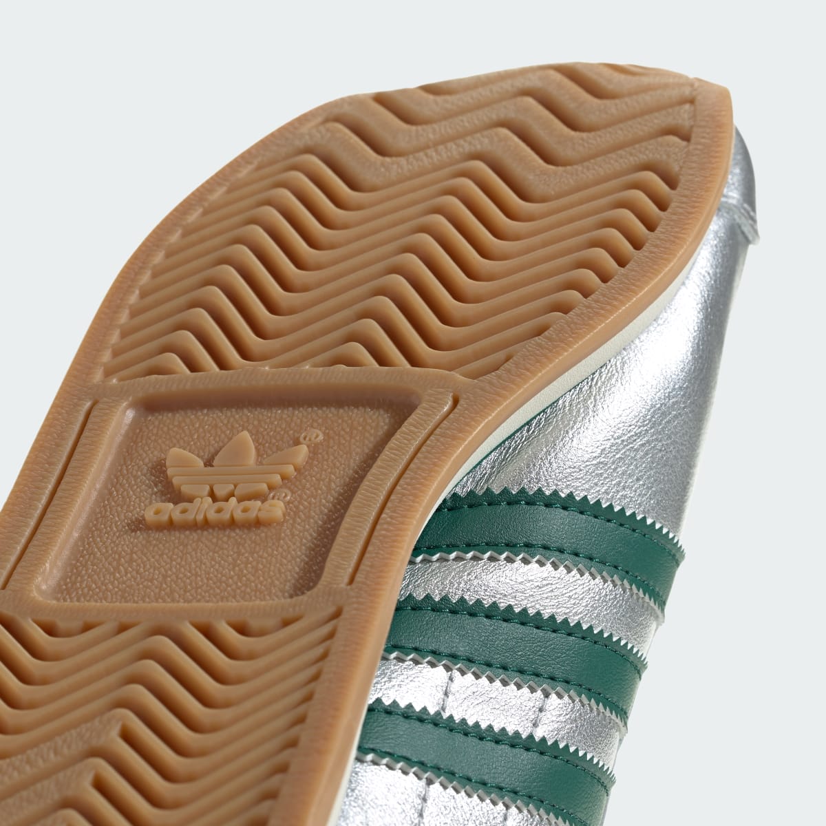 Overkicks - Adidas Country OG Silver Metallic Collegiate Green (IE8412) - detalle