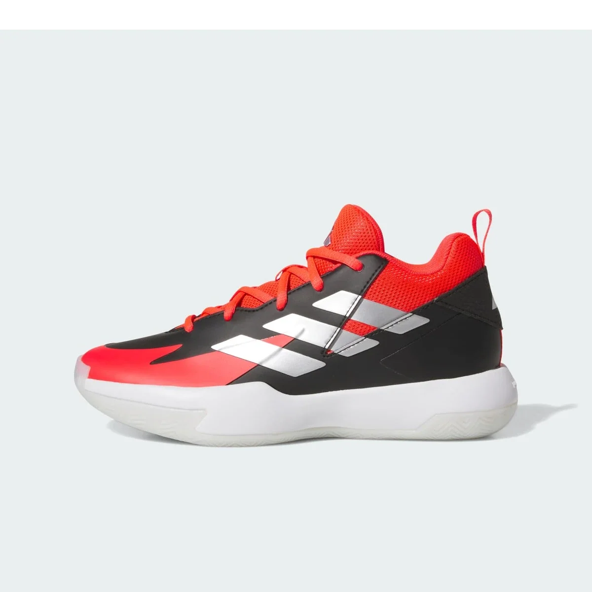 Overkicks - Adidas Cross 'Em Up Select Cloud White Silver Metallic Crystal White (GS) (JQ3895) - vista lateral