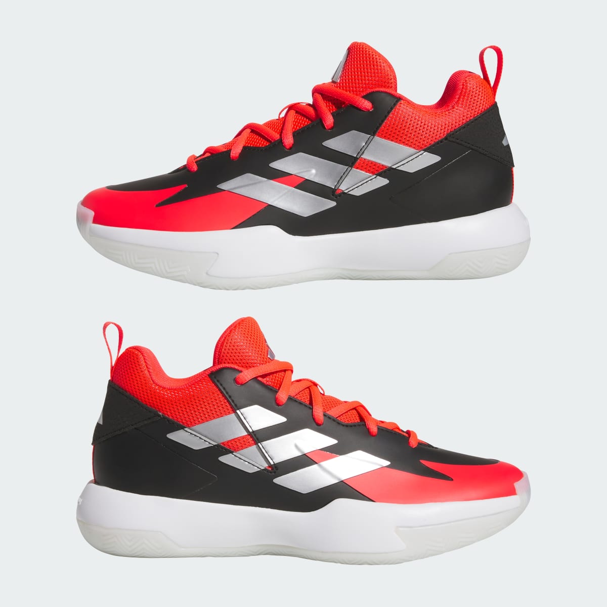Overkicks - Adidas Cross 'Em Up Select Cloud White Silver Metallic Crystal White (GS) (JQ3895) - imagen 7