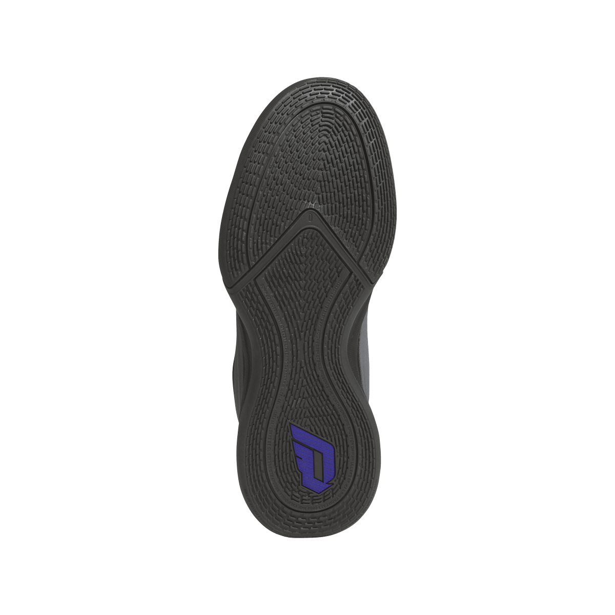 Overkicks - Adidas Dame 10 Core Black Iron Metallic (JP6090) - detalle suela