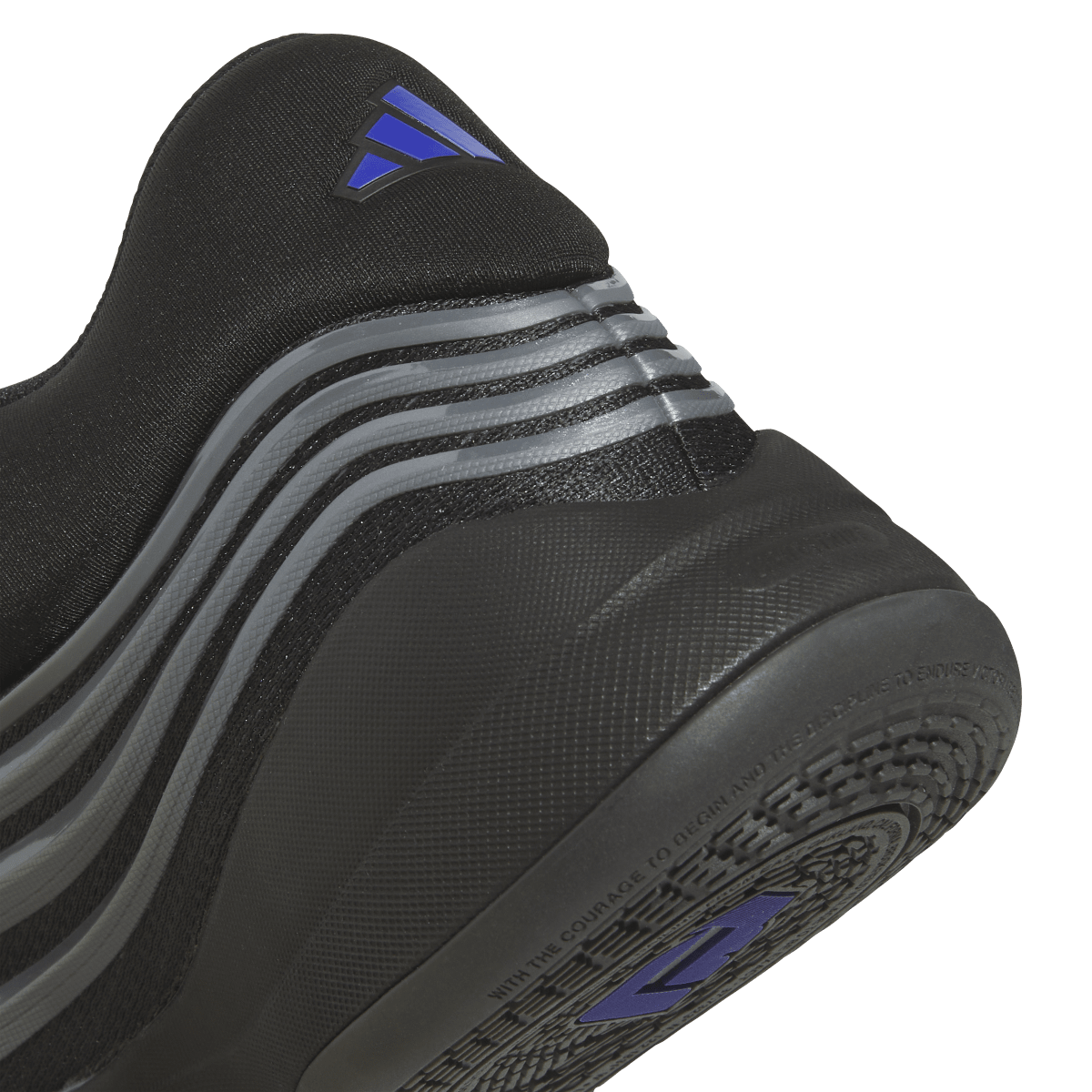 Overkicks - Adidas Dame 10 Core Black Iron Metallic (JP6090) - detalle lateral interior