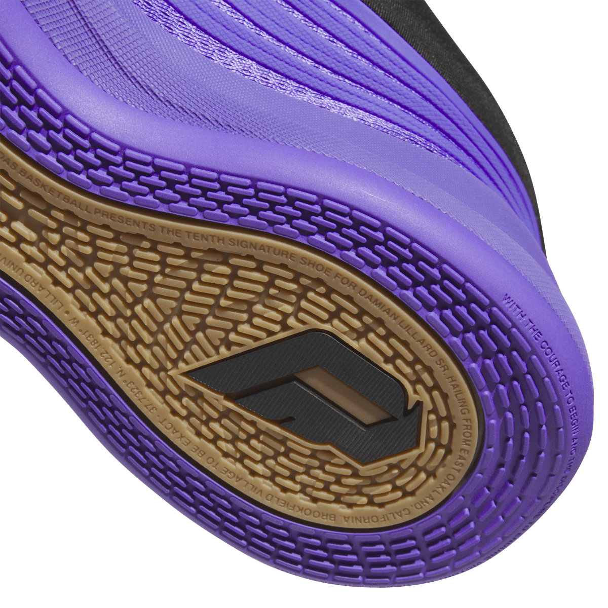 Overkicks - Adidas Dame 10 Purple (KI5950) - detalle lateral interior