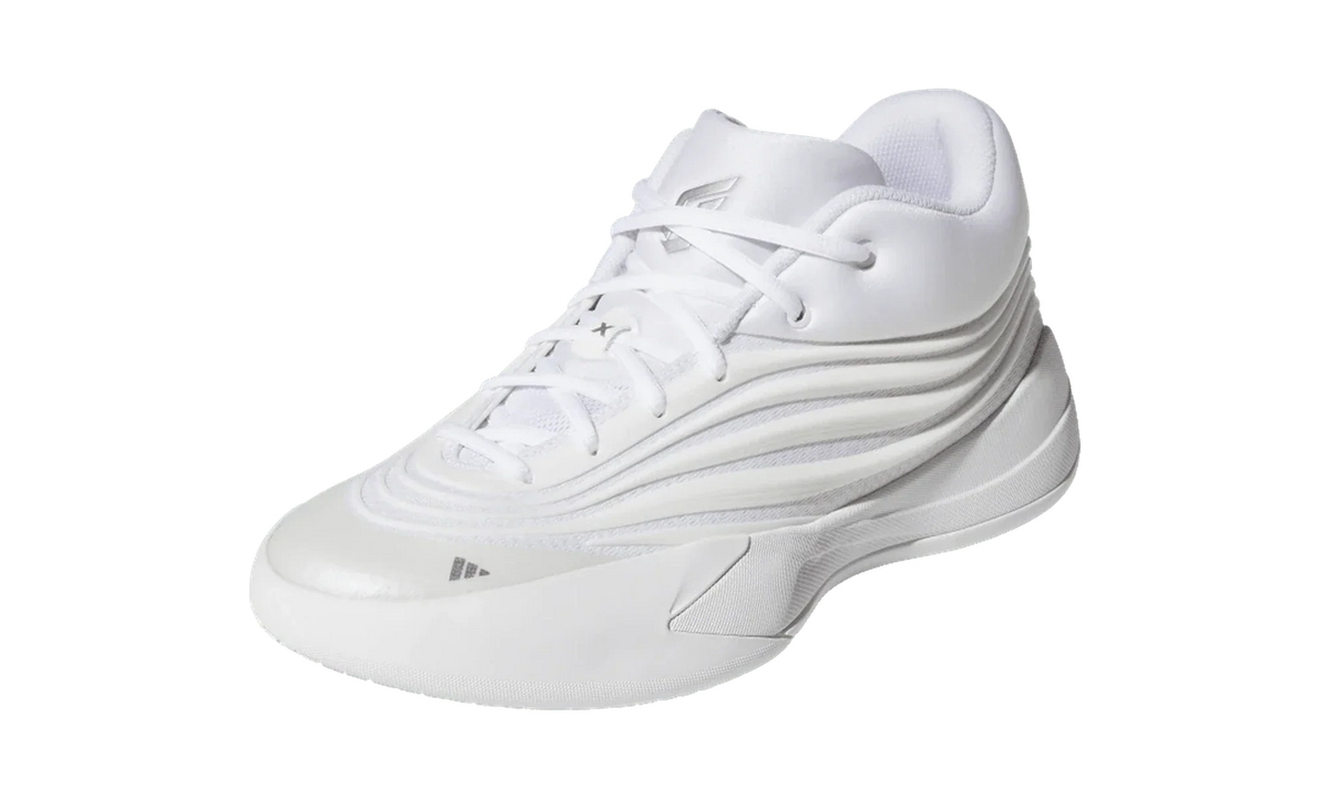 Overkicks - Adidas Dame 10 Triple White (KJ4397) - vista trasera